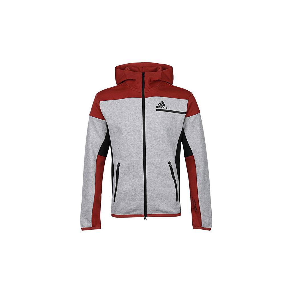 adidas Jackets Men's Light Gray Hooded Moderate Other GM6536