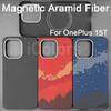 For OnePlus 15T Case Aramid Carbon Fiber Case Magnetic with MagSafe Ultra Thin Lightweight Armor Protective Cover 1+15T