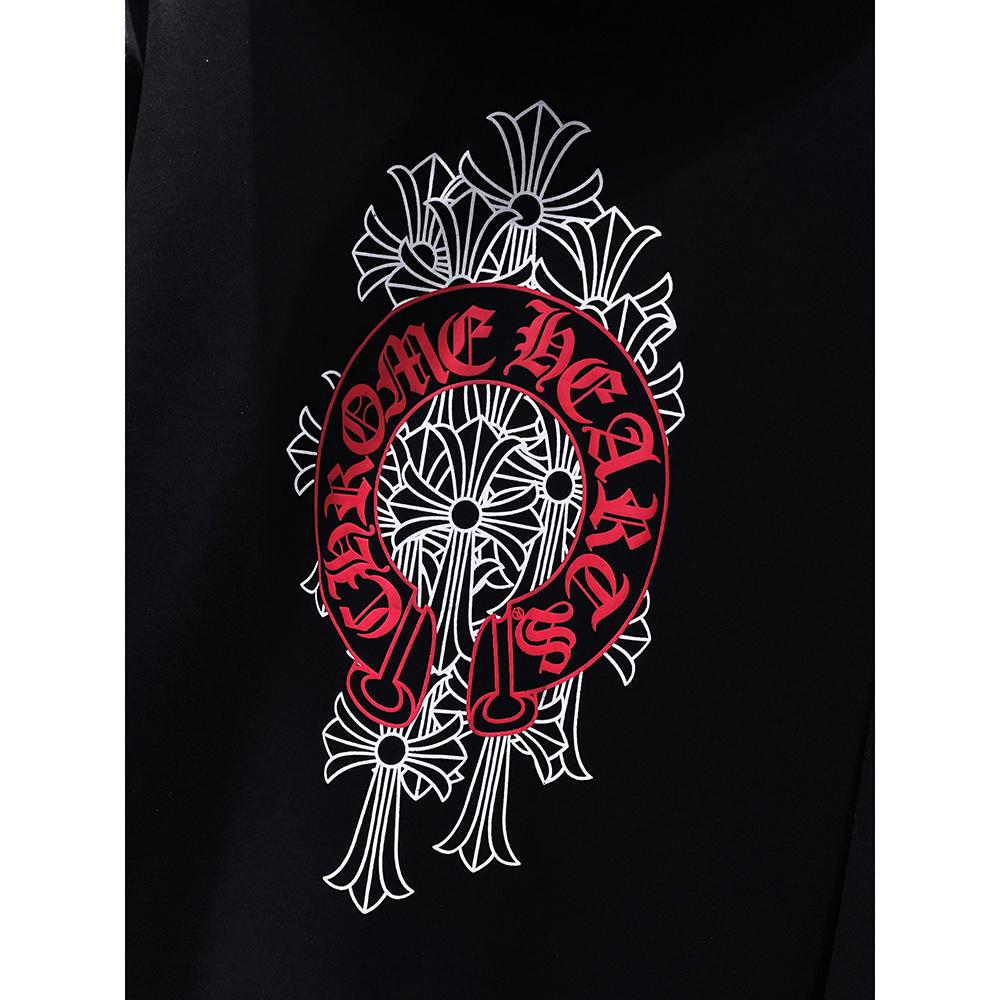 8360 CHROME HEARTS 2026 New Spring and Autumn Plus-size Thin Style Classic Style Logo Zipper Hooded Sweatshirt for Couples