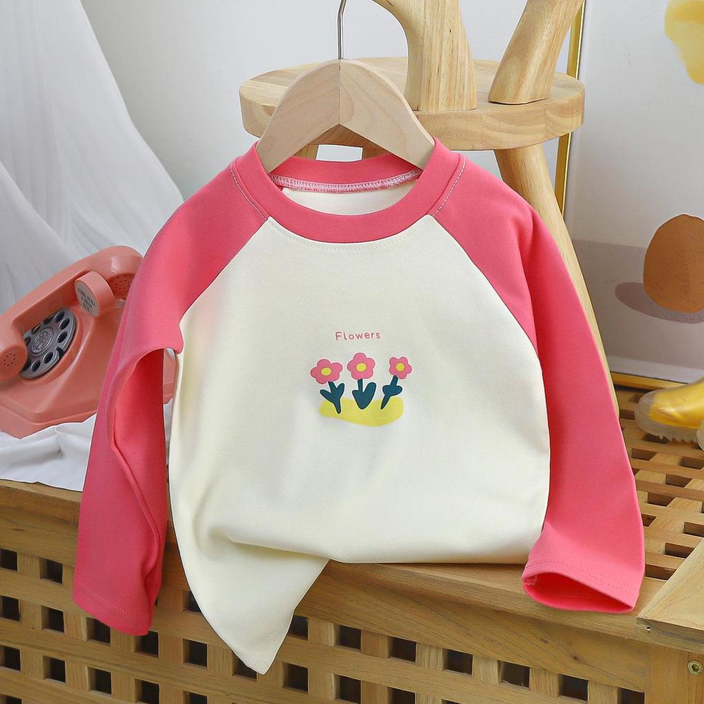 Children's Pure Cotton Long-Sleeve T-Shirt - Autumn New Arrivals for Boys & Girls