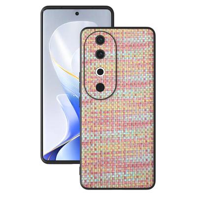 For Vivo S19 5G Case Plaid Texture Leather+PC+TPU Protective Phone Cover
