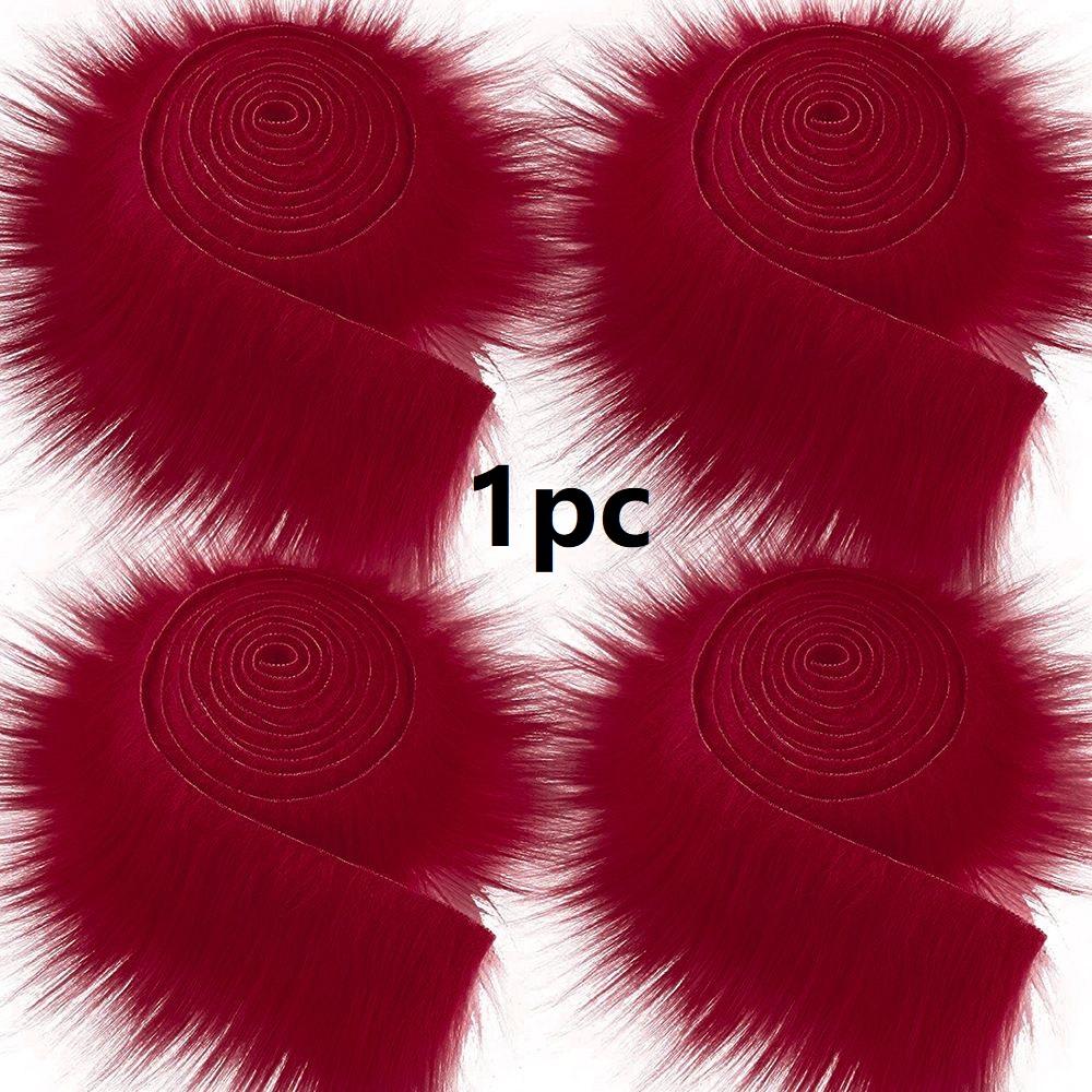 1Pc 1.5M Faux Fur Ribbon Tapes Diy Apparel Sewing Fluffy Trim Trimming Fabric Home Decoration Sewing Costume Plush Stripe Gift