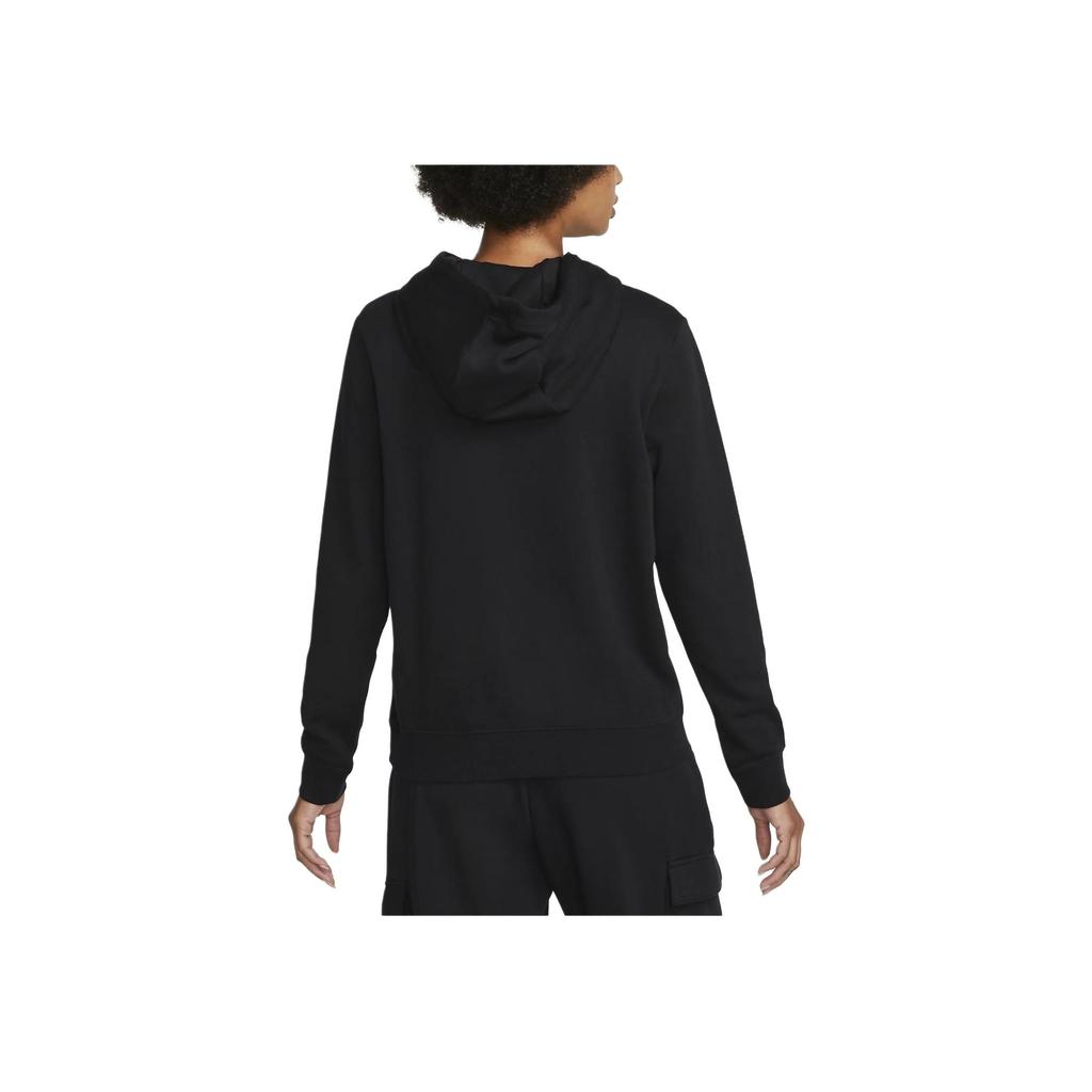 Nike Solid Color Hooded Casual Long Sleeve Sweatshirt Women sweatshirt Black DQ5794-010