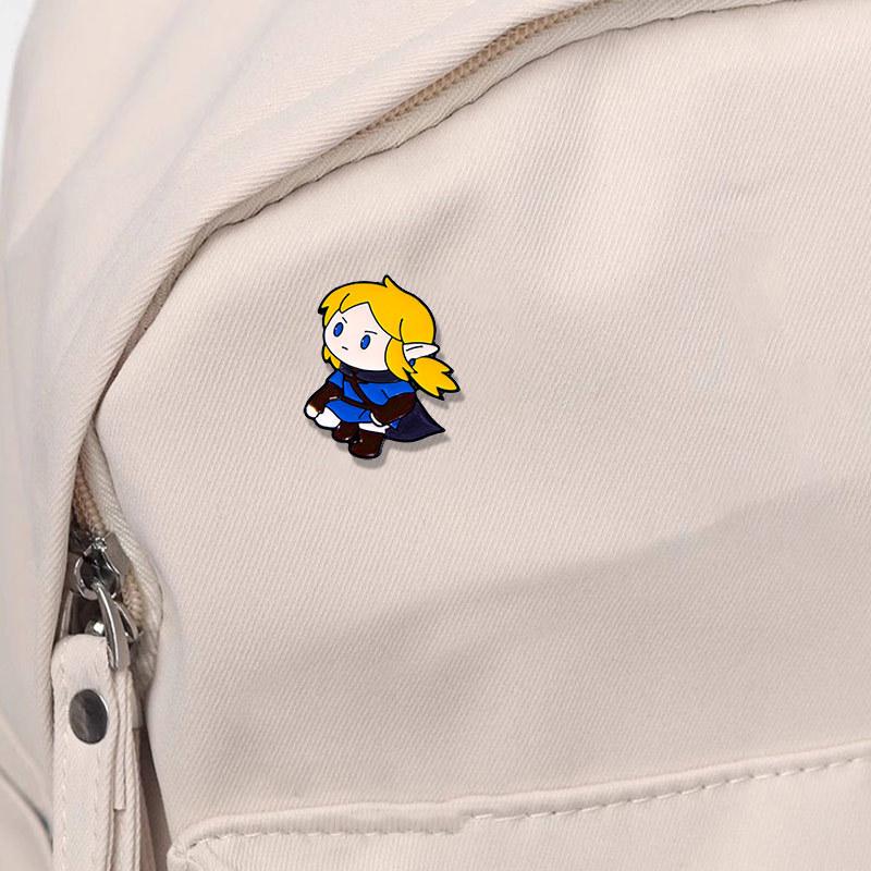 Anime Cartoon Sieben Drachen Elfenkrieger Brosche Niedlich Süß Literarisch Frisch Metall Tropföl Stachel Anstecknadel Schnalle Abzeichen