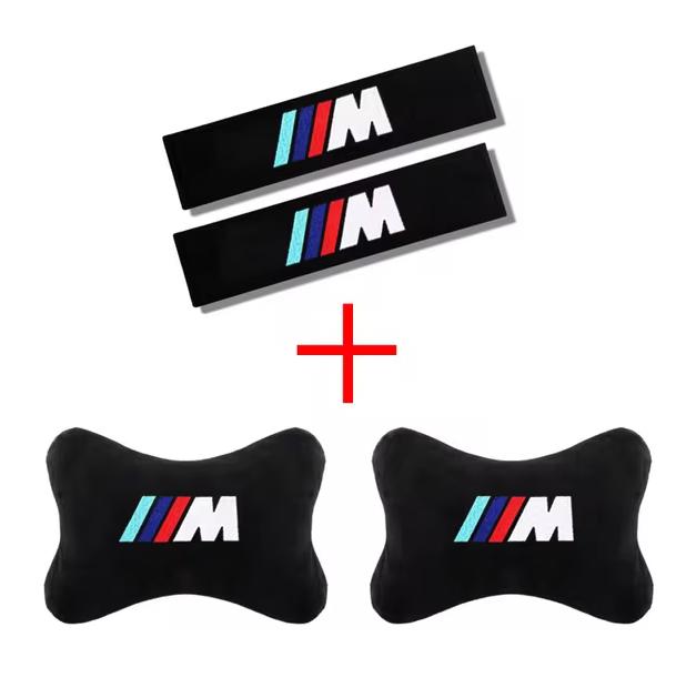 Cuscino Protettivo per Cintura di Sicurezza dell'Auto, Supporto Collo per BMW M Power Performance M3 M5 X1 X3 X5 X6 E46 E39 E36 E60