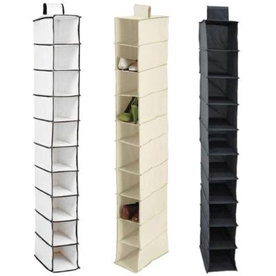 10-Pocket Non-woven Cloth Wall Door Hanging Storage Bag Pouch Bra Sock Organizer
