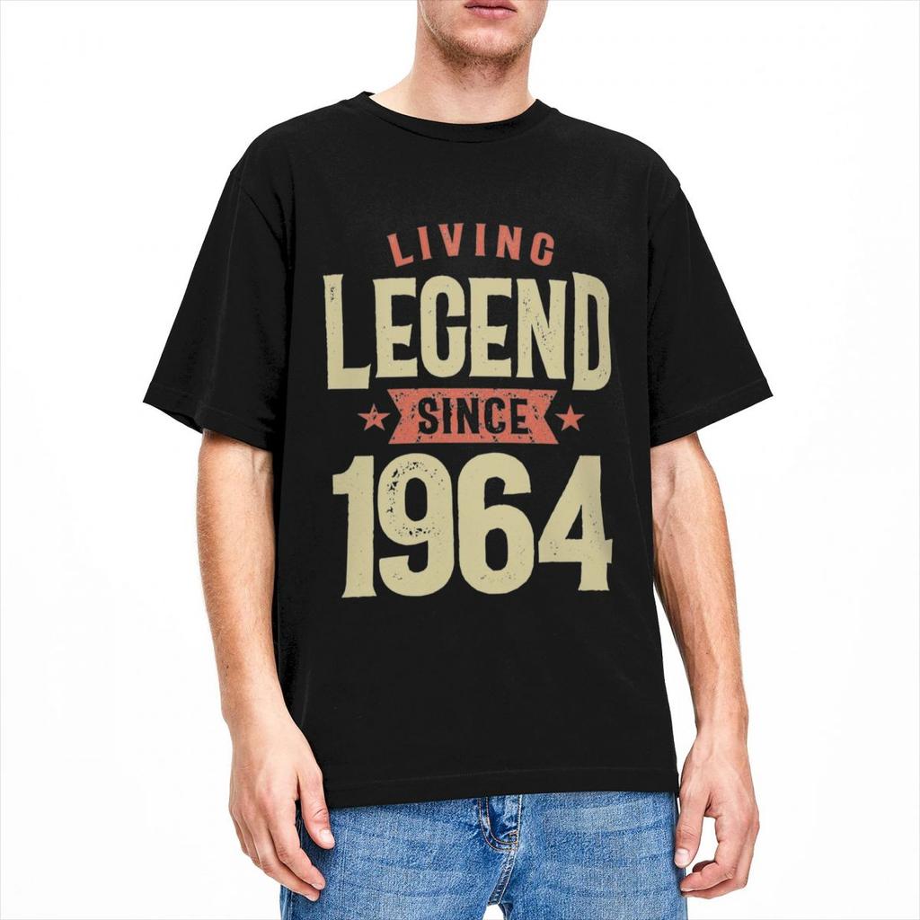 Seit 1964 60. Geburtstag T-Shirt Merchandise für Männer Frauen Baumwolle Geschenk für 60 Jahre alt T-Shirt Kurzarm Tops
