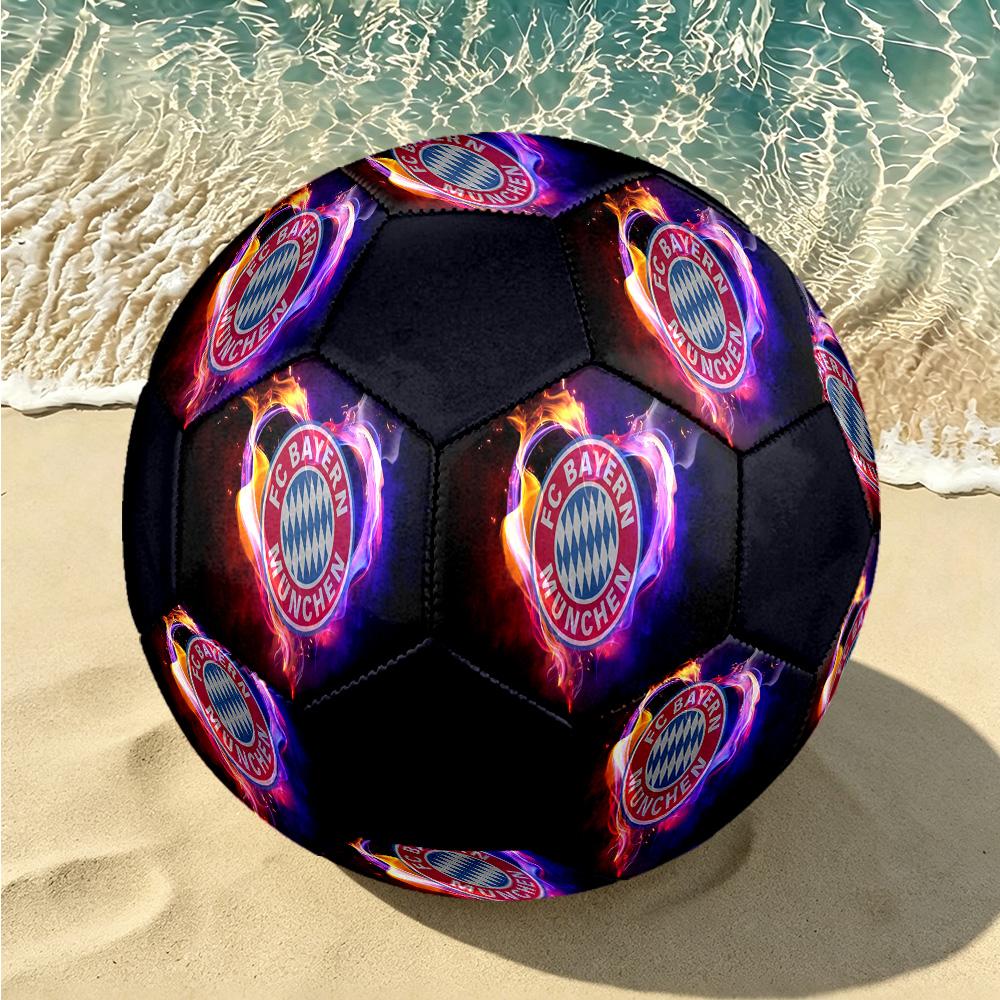 1 pz Pallone da Calcio Bayern Monaco Stemma Taglia Standard 5, Pallone da Calcio Resistente per Allenamento a Scuola Parco & Intrattenimento Quotidiano zq7148