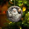 2D Acrylic Christmas Ornament Lightweight Home Office Indoor Holiday Party Xmas Tree Hanging Decoration Pendant Festival Gift