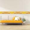 Self Adhesive Wallpaper Border, Acrylic 3D Mirror Effect Peel and Stick Wall Decor for TV Feature Wall, Living Room