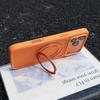 Magnetic For Magsafe Ring Holder Case For iPhone 17 Pro Max Luxury Skin Feel PC Hybrid TPU Matte Clear Stand Cover For iPhone 16 15 14 13 Pro Max