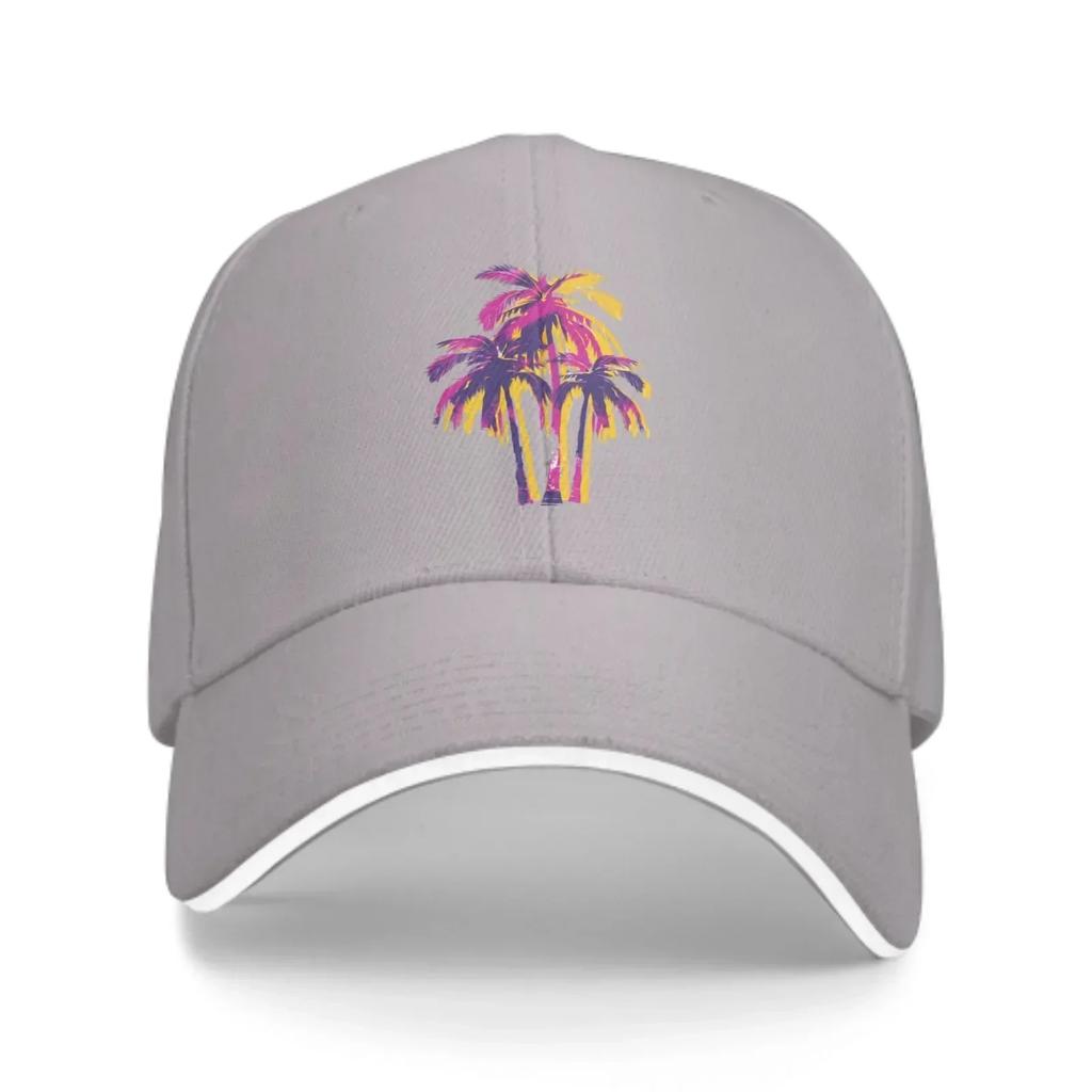 Tropical Palm Baseball Caps Fashion Casquette for Unisex Women Adjustable Casual Trucker Hats for Sports Outdoor Activities