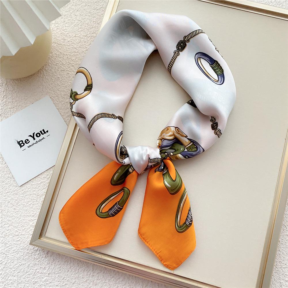 70 Silk Square Scarves for Women - Fashionable Lightweight Neck Protection for Spring, Summer, Autumn. Perfect for Matching Shirts & Ideal for Moms.