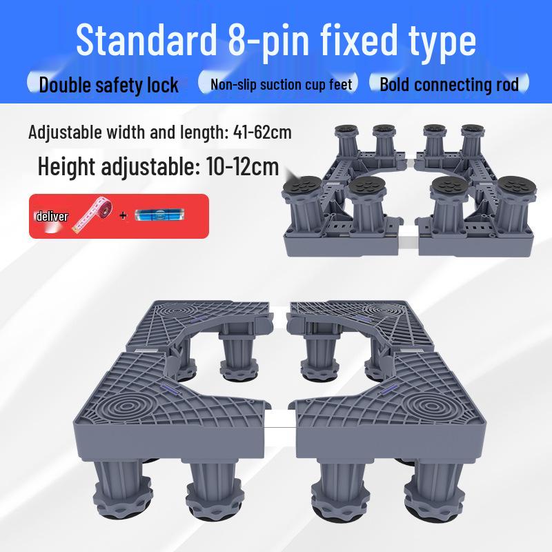 Suport de bază reglabil pentru mașină de spălat cu depozitare