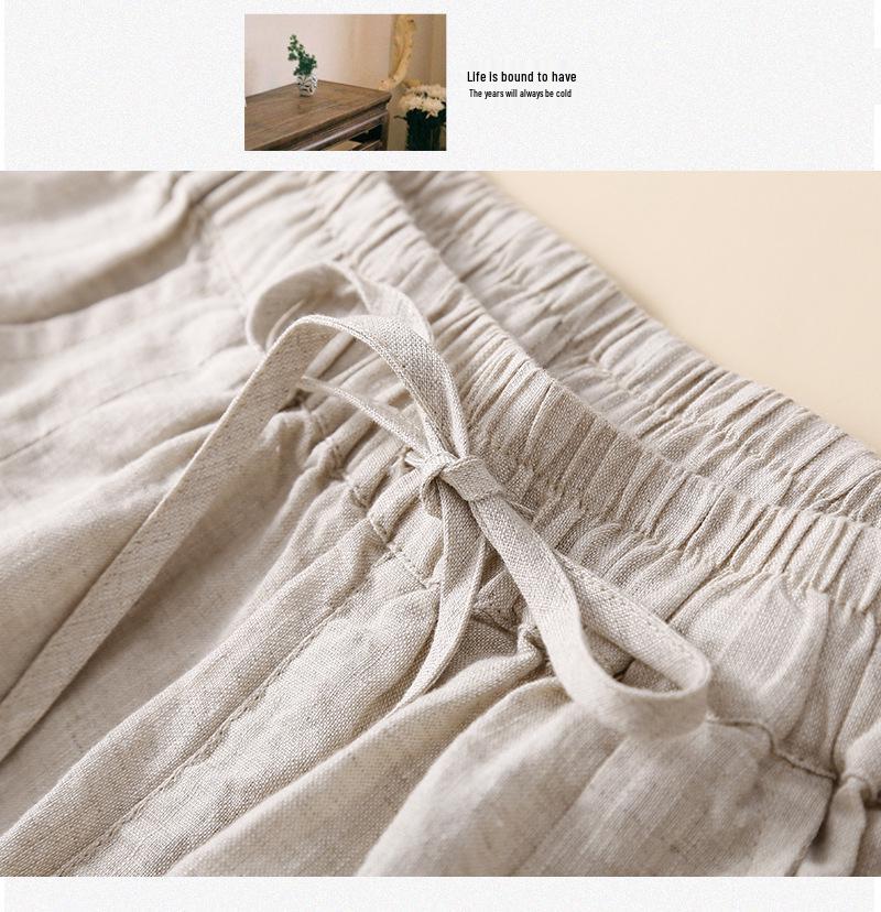 Women's Retro Lace Cotton Shorts: Summer Casual, Slim Fit, Loose Straight-Leg