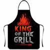 Nosleeve Waterproof Apron For Kitchen And Grilling With Colorful Abstract Design