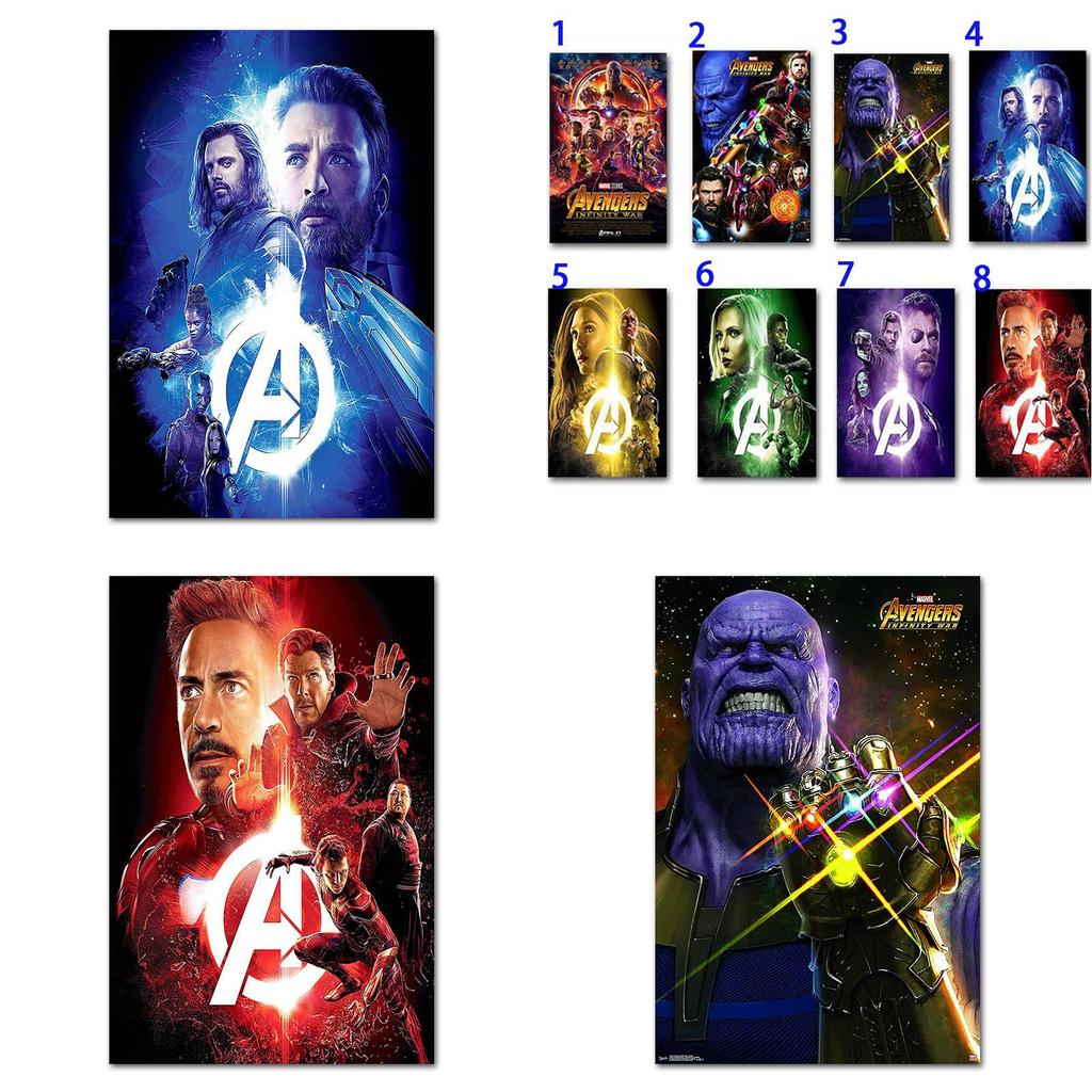 Luxurious Silk Cloth Marvel Hero Poster For Bedroom And Study Decor