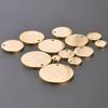 10pcs Round Blank Tag Charm Stainless Steel Pendant Charms For Jewelry Making DIY Supplies Material Silver Color 6-30mm Findings