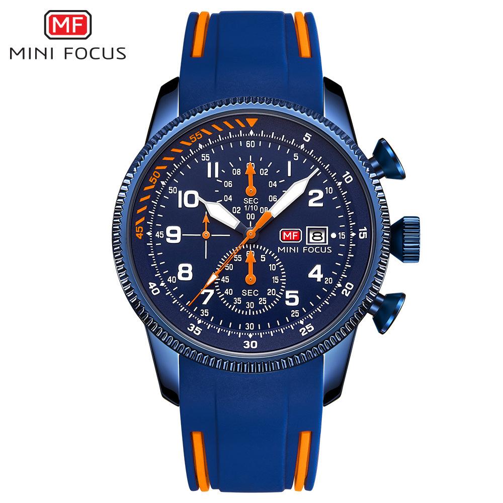 Multifunctional Air Watch Waterproof Quartz Watch Sports Glow-in-the-dark Silicone Band Men's Watch