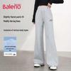 Baleno Women's Draped Flared Straight-Leg Pants