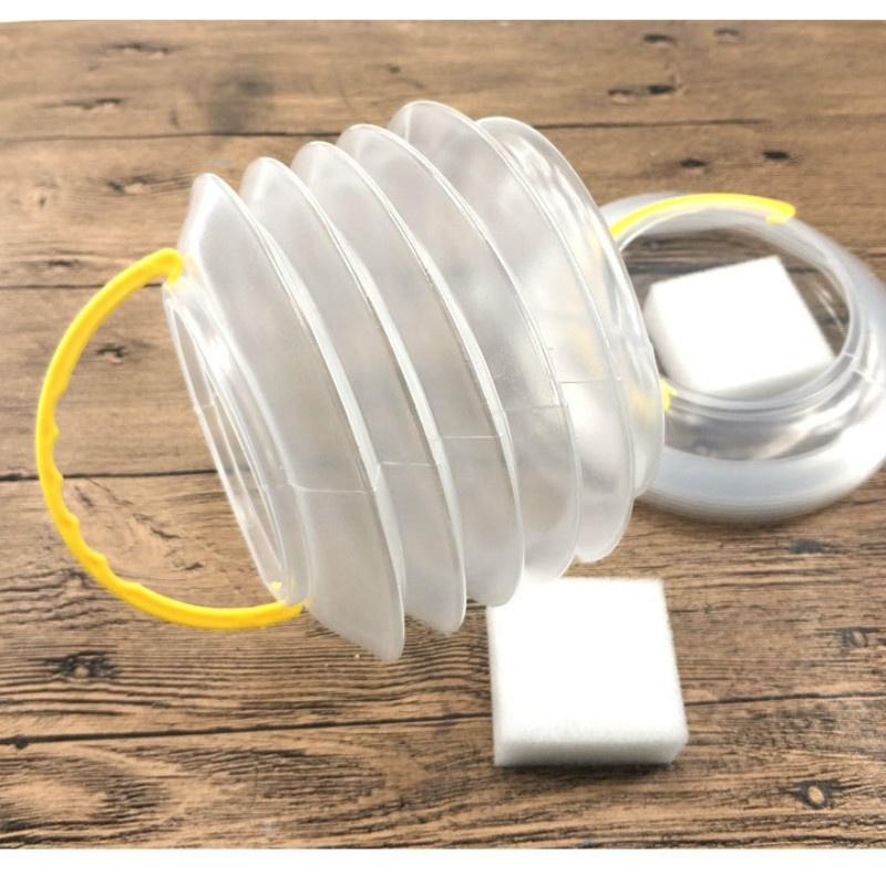 Portable Foldable Painting Brushes Holder Cleaning Case Washing Pen Bucket