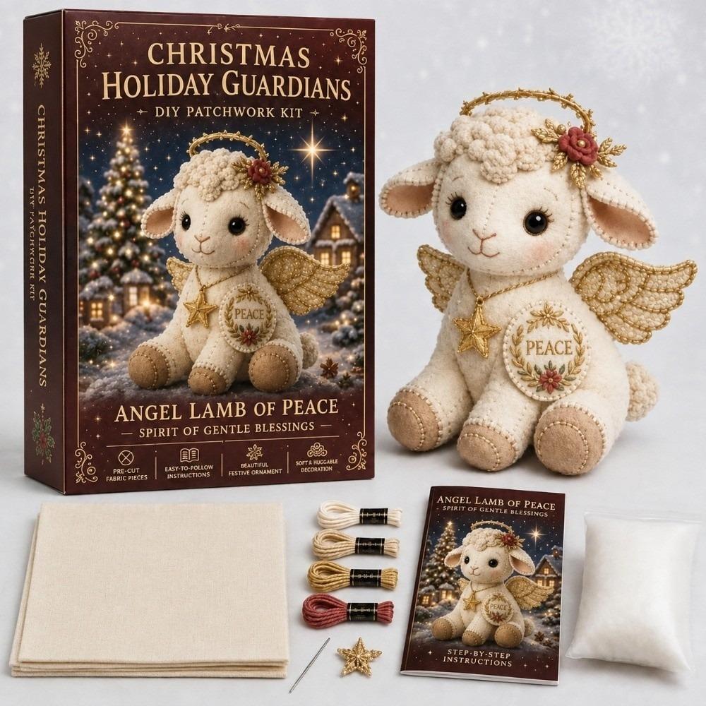 Handnähen Weihnachten DIY Patchwork-Set Filzstoff Komplette Materialpackung Geschenk