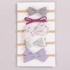 5Pcs/Set Lace Print Bows Headband for Kids Girls Newborn Baby Headband Nylon Elastic Hair Band Headwear Hair Accessories Gift