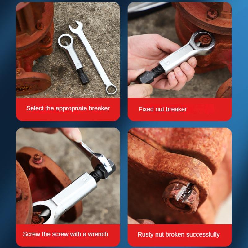 9-27mm Professional Nut Splitter Kit Separator Breaker Rusty Screw Bearing Steel Removal Hand Tool