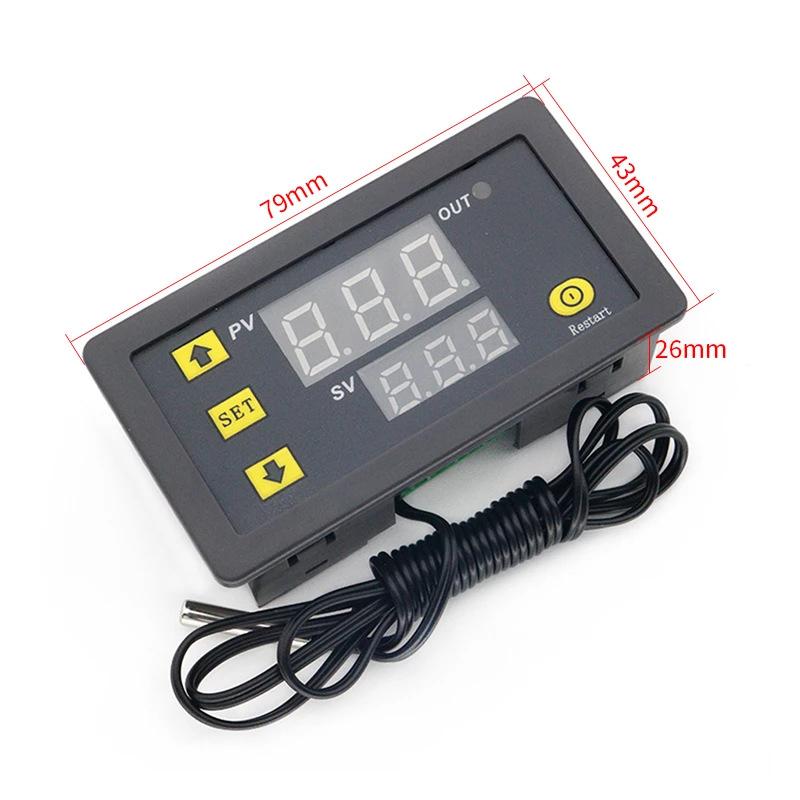 DC 12V Mini Digital Temperature Controller 12V 24V 220V Thermostat Regulator Heating Cooling Control Thermoregulator With Sensor
