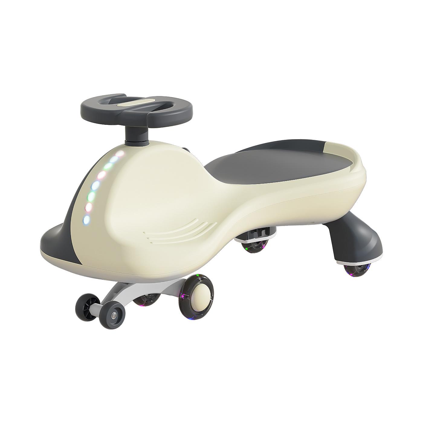 Детский крутящийся автомобиль и лошадка-качалка: Игрушка для катания на улице для детей 1-3 лет