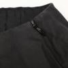 DRIES VAN NOTEN Black waist ribbon belt cotton and linen pleated skirt skirt 34 blackUsed