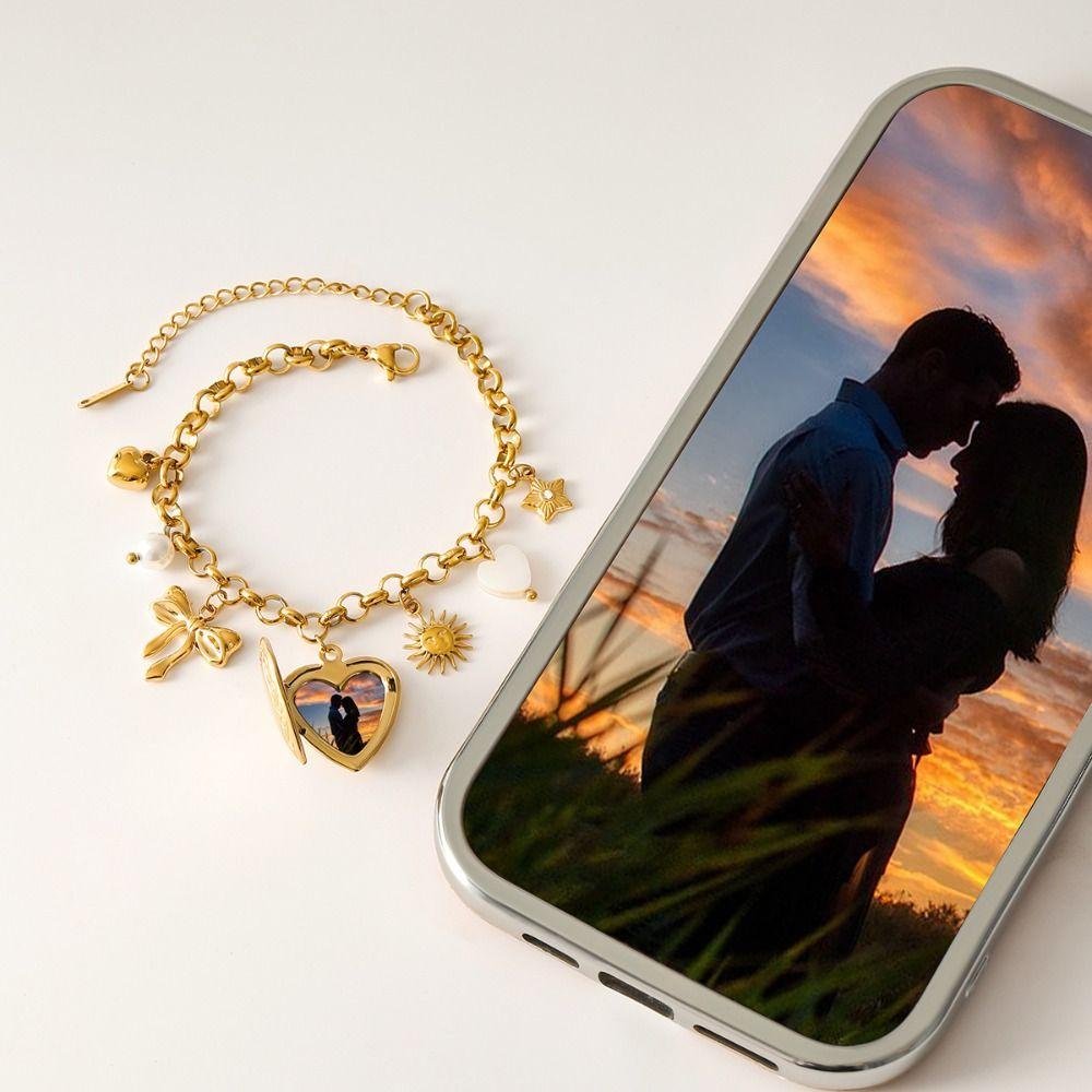 Star Smooth Love Pendant Bracelet Fashion Photos Heart Hand Chain  Hand Accessory