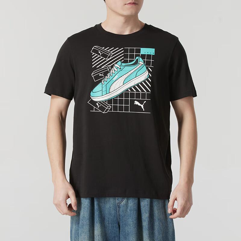 Puma Men s Sports & Lifestyle Short Sleeve T-Shirt 634202-01 L