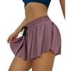 Pleated Women Athletic Tennis Sports Skirts With Shorts Mini Underwear Skirts