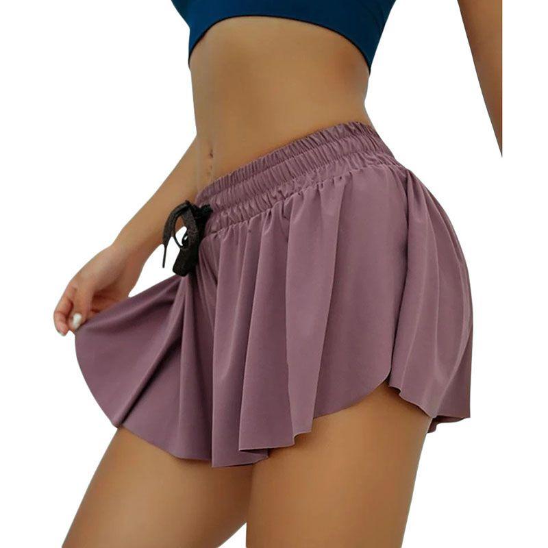 Pleated Women Athletic Tennis Sports Skirts With Shorts Mini Underwear Skirts
