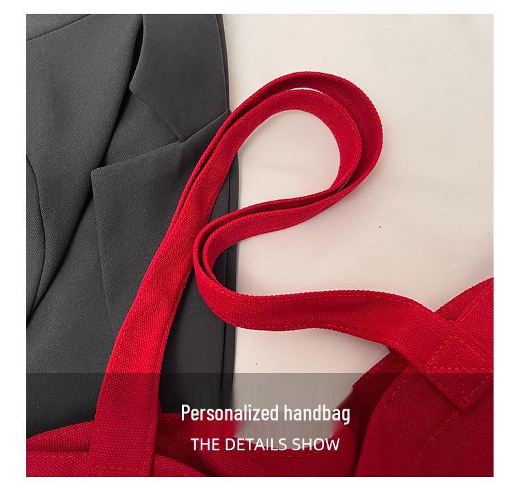 Unisex Große Canvas Yoga Tragetasche – Personalisiert, Einseitige Schultertasche zum Einkaufen oder für Fitness