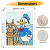 Disney Donald Duck Steering Wheel At Sea Digital Oil Painting Hand Painting Kit Diy Home Decoration