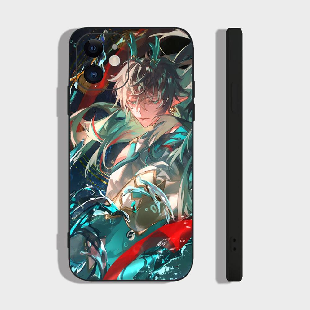 Imbibitor Lunae Game Genshin Impact Phone Case For IPhone 17 Air 16 15 14 13 Pro Max 11 12 Black Silicone Cover