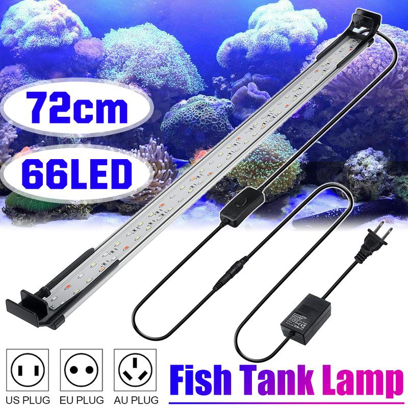 66LED Aquarium Fish Tank Light Bar Submersible Waterproof 5730SMD 12V
