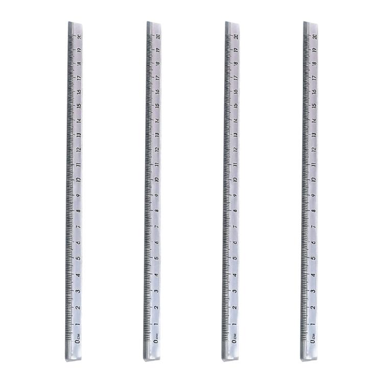 20cm durchsichtige dreieckige Acryl-Lineale Ein unverzichtbares Messwerkzeug für Schulbedarf, Homeoffice & professionelle Nutzung