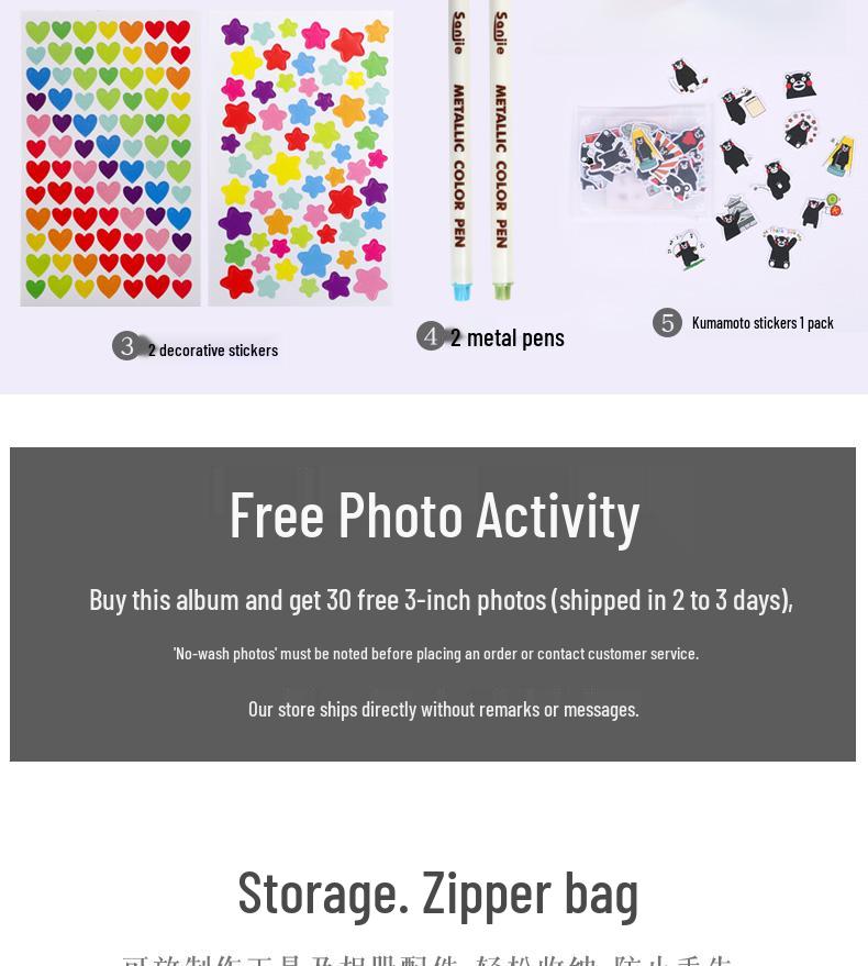 DIY Handmade Photo Album: Large Capacity, Self-Adhesive Scrapbook for Family Memories
