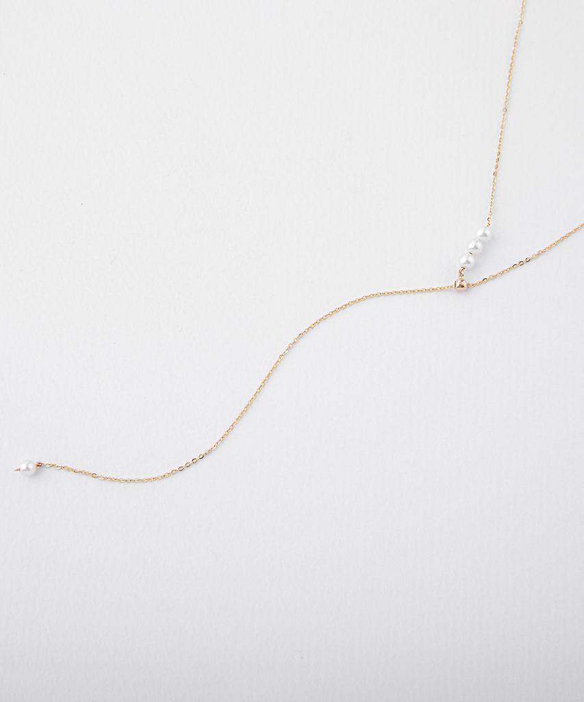 Ordor [14K] Mini Freshwater Pearl Y Necklace