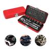 WORKPRO Garage Tool Set with Drive Ratchet Wrench and Ratchet Handle Steel 12-Piece 9.5mm (3/8") Quick-Release [Includes Case]