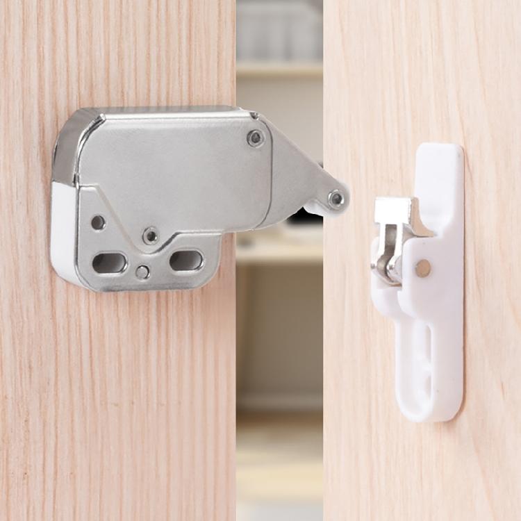 Cabinet Push Open Latches Touch Latches Push to Open Catches Lock Rebound Self Locking Device for Cabinet Drawer