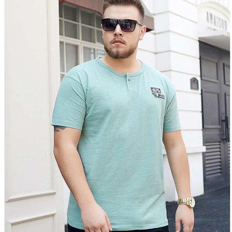 2025 New Men's XL Bamboo Cotton Summer Sports T-shirt, Short Sleeve, Thin Half Sleeve Design