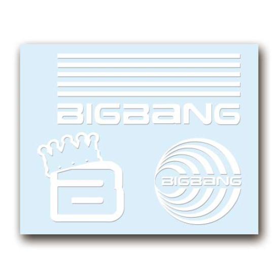 Sticker White 004W "BIGBANG" (Small)
