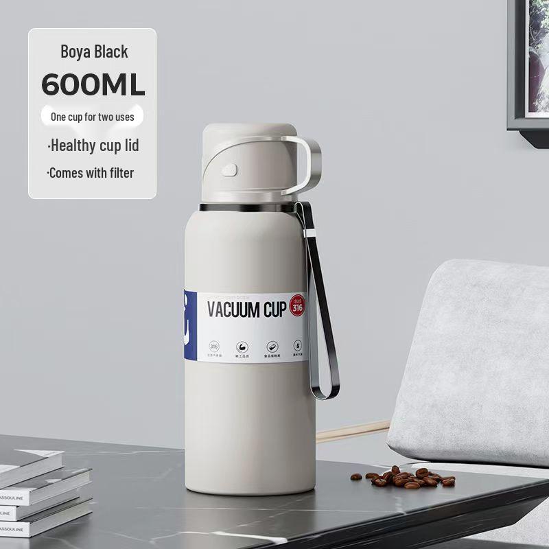 

Изолированная бутылка для воды из нержавеющей стали 316 с умным дисплеем температуры - Сверхбольшая вместимость для мужчин Regular Lid