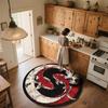 Yin-Yang Fish,Round Area Rug,Carpet Rug for Living Room Bedroom Sofa Playroom Decor,Non-slip Floor Mat