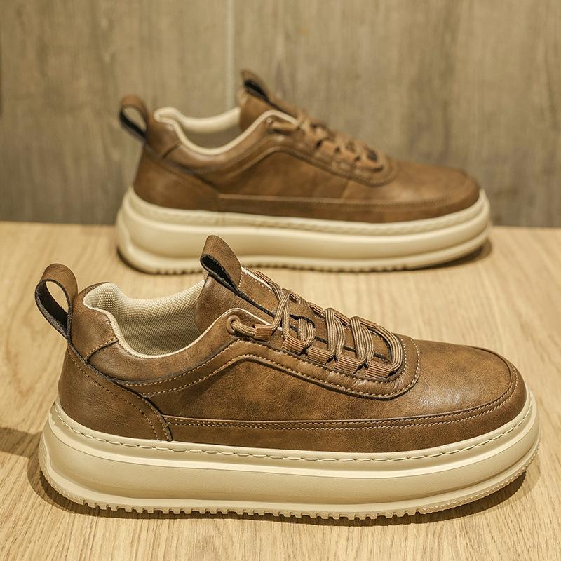 Autumn shoes lightweight soft sole comfortable casual board shoes autumn platform shoes winter high-end two cotton shoes