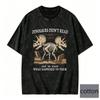 Oversize Dinosaurs Short Sleeves Tshirt Didnt Read Quote Tee Vintage Cotton Top for Women Men Unisex Trendy Casual Tee Y2k